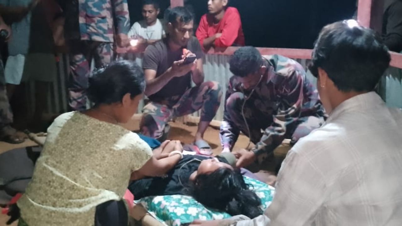 দূর্গম সাজেকে প্রভাতী ত্রিপুরার জীবন বাঁচালো বিজিবি।