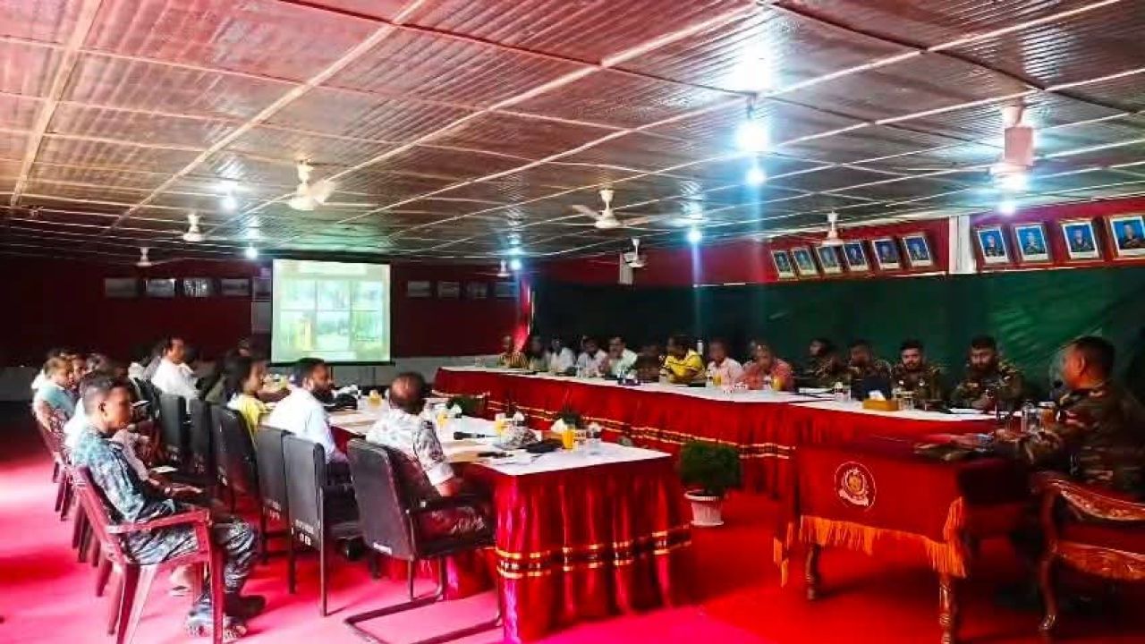 মহালছড়ি সেনা জোনের উদ্যোগে সার্বিক পরিস্থিতি ও জনস্বার্থ সংশ্লিষ্ট সমস্যা সমাধানে সমন্বয় সভা।